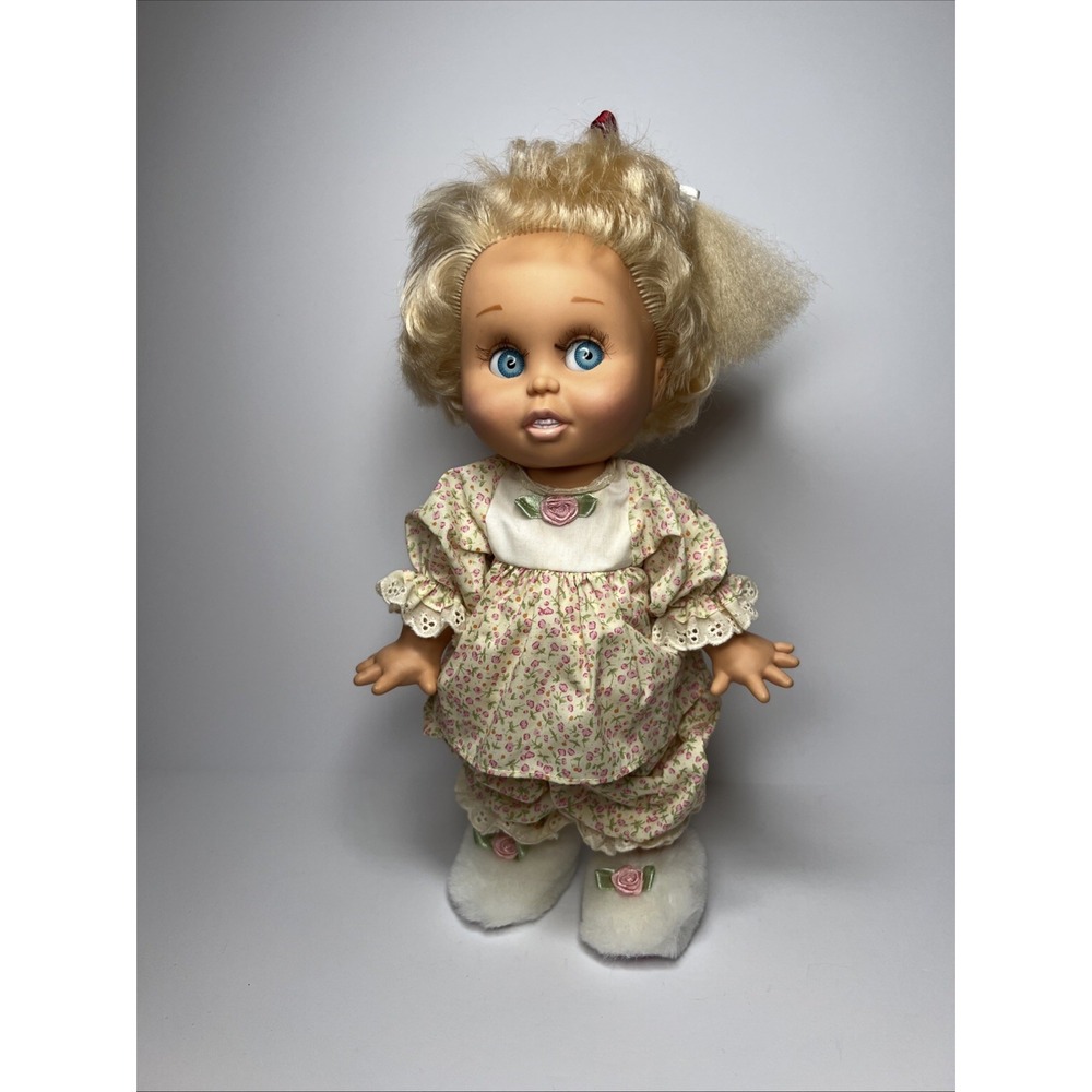 Vintage 1990 Galoob Baby Face So Innocent Cynthia #7 Cottagecore Pajamas Doll
